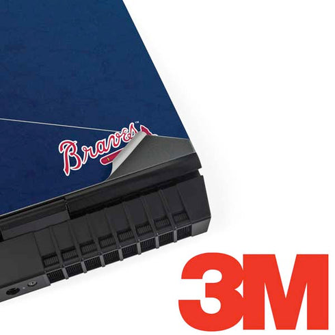 MLB Atlanta Braves - Solid Distressed Dell Alienware Skin